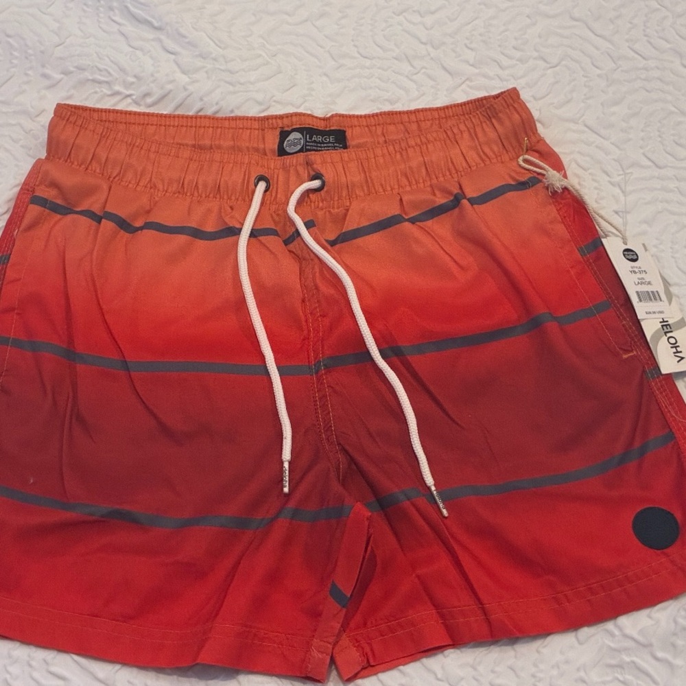 Boys Orange Swim Shorts